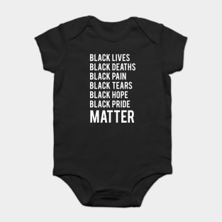 Black Lives Matter, Black Everything Matters, Protest, Civil Rights, George Floyd Baby Bodysuit